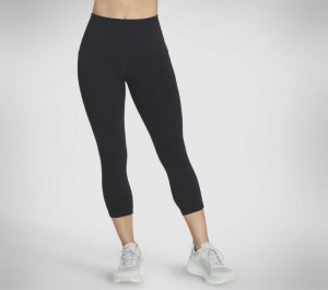 Short Skechers The GO WALK HW Mid Legging Mujer Negros | 503982LFW