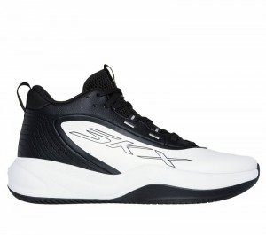 Tenis Basquetbol Skechers SKX LEAGUE Hombre Blancos Negros | 234908GYK