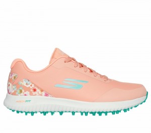 Tenis Golf Skechers GO GOLF Max 3 Mujer Coral | 830692NEW