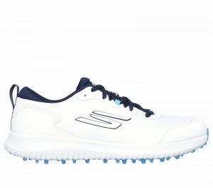 Tenis Golf Skechers GO GOLF Max Fairway 4 Hombre Blancos Azul Marino | 514762WEO
