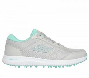 Tenis Golf Skechers GO GOLF Max - Fairway 4 Mujer Grises Turquesa | 081765ONC