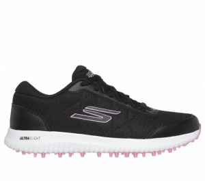 Tenis Golf Skechers GO GOLF Max - Fairway 4 Mujer Negros Rosas | 062851AXH