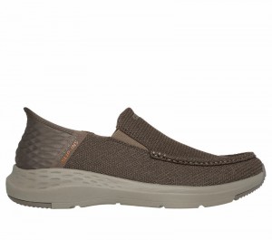 Tenis Lona Skechers Slip-ins RF: Parson - Ralven Hombre Grises Marrom | 470165NFC