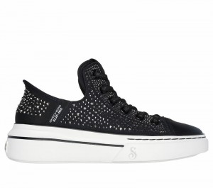 Tenis Lona Skechers Slip-ins: Snoop One - Rhine-Stoned Mujer Negros | 718204BQM
