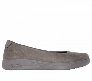 Tenis Planos Skechers Arch Fit Inspire - Windmore Mujer Grises Oscuro Marrom | 845206PYN