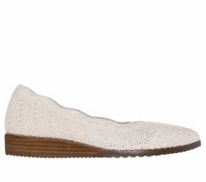 Tenis Planos Skechers Cleo Sawdust - Real Living Mujer Beige | 251986VRN