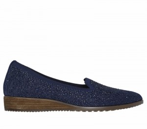 Tenis Planos Skechers Cleo Sawdust - Twinkle Mujer Azul Marino | 192875APC