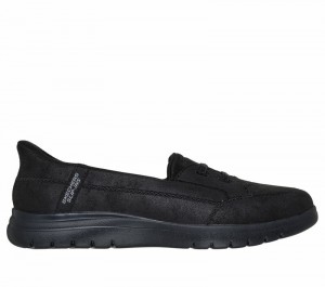 Tenis Planos Skechers Slip-ins: On-the-GO Flex Mujer Negros | 246793IYE