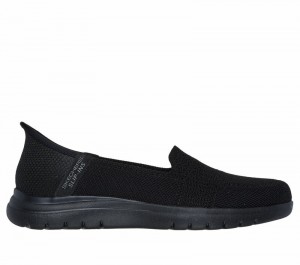 Tenis Planos Skechers Slip-ins: On-the-GO Flex - Camellia Mujer Negros | 765423HLO