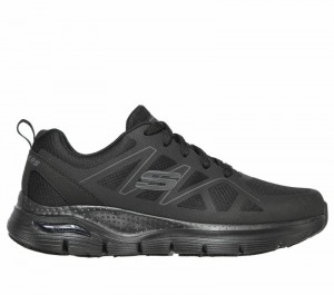 Tenis Seguridad Skechers Work: Arch Fit SR Axtell Hombre Negros | 581267EBY
