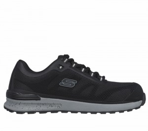 Tenis Seguridad Skechers Work: Bulklin Comp Toe Hombre Negros | 190536BKN