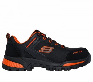 Tenis Seguridad Skechers Work: Gatlon - Strigax Hombre Negros Naranjas | 836079IUW