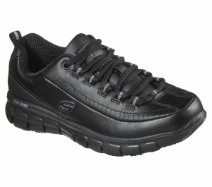 Tenis Seguridad Skechers Work Relaxed Fit: Sure Track - Trickel Mujer Negros | 652841BUR