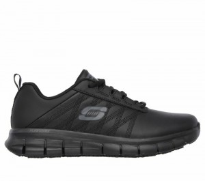 Tenis Seguridad Skechers Work Relaxed Fit: Sure Track - Erath SR Mujer Negros | 172956VTW