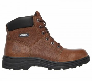 Tenis Seguridad Skechers Work Relaxed Fit: Workshire ST Hombre Marrom | 693514QNO