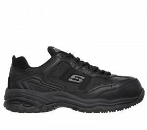 Tenis Seguridad Skechers Work Relaxed Fit: Soft Stride - Grinnell Hombre Negros | 601894UDS