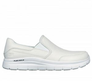 Tenis Seguridad Skechers Work Relaxed Fit: Flex Advantage SR - Bronwood Hombre Blancos | 267058OTY
