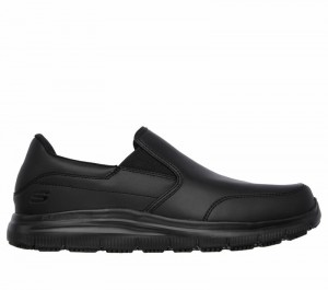 Tenis Seguridad Skechers Work Relaxed Fit: Flex Advantage SR - Bronwood Hombre Negros | 324718RXV