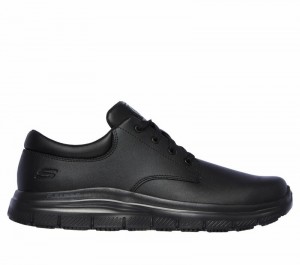 Tenis Seguridad Skechers Work Relaxed Fit: Flex Advantage - Fourche SR Hombre Negros | 694583HQR