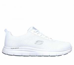 Tenis Seguridad Skechers Work Relaxed Fit: Flex Advantage - Bendon SR Hombre Blancos | 246810FBV