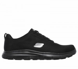 Tenis Seguridad Skechers Work Relaxed Fit: Flex Advantage - Bendon SR Hombre Negros | 579426YEZ