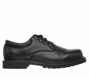 Tenis Seguridad Skechers Work Relaxed Fit: Cottonwood - Elks SR Hombre Negros | 524983PGS