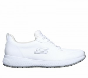 Tenis Seguridad Skechers Work: Squad SR Mujer Blancos | 420516FRS