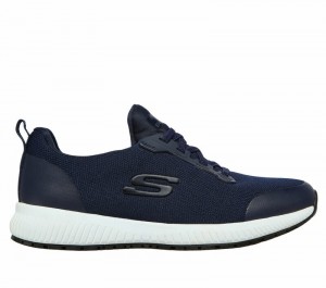 Tenis Seguridad Skechers Work: Squad SR Mujer Azul Marino | 213406FPY