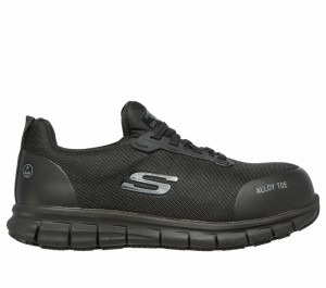 Tenis Seguridad Skechers Work: Sure Track - Jixie Mujer Negros | 451260DSZ