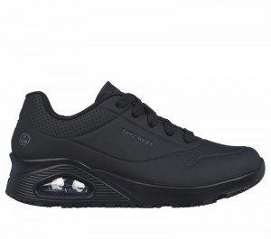 Tenis Seguridad Skechers Work: Uno SR Mujer Negros | 340987DGI