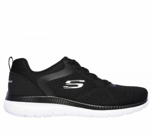 Tenis Skechers Bountiful - Quick Path Mujer Negros Blancos | 216954ZJW