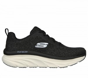 Tenis Skechers Relaxed Fit: D'Lux Walker - Daily Beauty Mujer Negros | 165024UPE