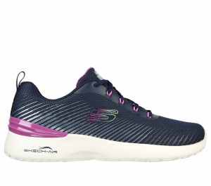 Tenis Skechers Skech-Air Dynamight - Luminosity Mujer Azul Marino Morados | 791645VRS