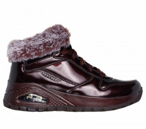 Tenis Skechers Uno Rugged - Fiesty Winter Mujer Vino | 264138VJI