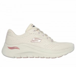 Tenis Training Skechers Arch Fit 2.0 - Big League Mujer Beige Multicolor | 183706RNJ