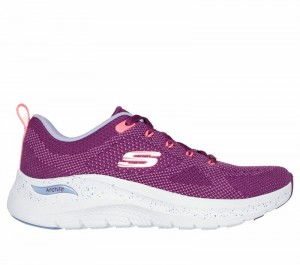 Tenis Training Skechers Arch Fit 2.0 - Fast Paced Mujer Morados Multicolor | 984023UEX