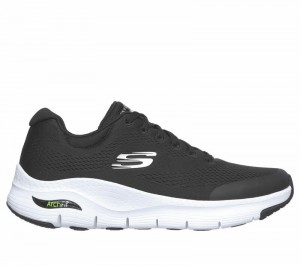 Tenis Training Skechers Arch Fit Hombre Negros Blancos | 021475UPF