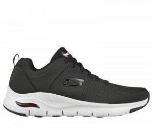 Tenis Training Skechers Arch Fit - Titan Hombre Negros Blancos | 248397OJY
