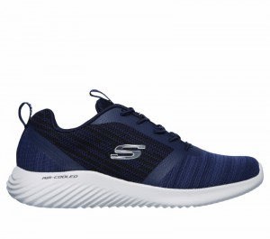 Tenis Training Skechers Bounder Hombre Azul Marino | 157034HMX