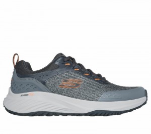 Tenis Training Skechers Bounder RSE - Hazlet Hombre Grises Naranjas | 689273FKR