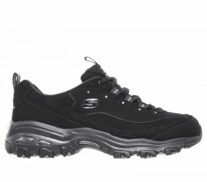 Tenis Training Skechers D'Lites - Play On Mujer Negros | 567204FCS