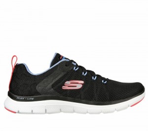 Tenis Training Skechers Flex Appeal 4.0 - Elegant Ways Mujer Negros Multicolor | 824093TCK