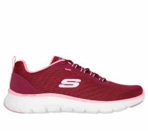 Tenis Training Skechers Flex Appeal 5.0 Mujer Vino | 910647WMX