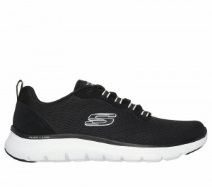 Tenis Training Skechers Flex Appeal 5.0 Mujer Negros Blancos | 265491OGQ