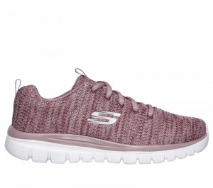 Tenis Training Skechers Graceful - Twisted Fortune Mujer Morados | 578436SOR