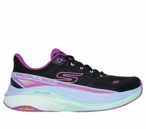 Tenis Training Skechers Max Cushioning Propulsion Mujer Negros Morados | 680315SUW