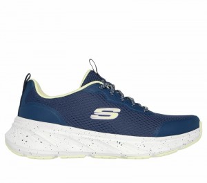 Tenis Training Skechers Relaxed Fit: Edgeride - Smooth Journey Mujer Azul Marino Verdes Claro | 097645APL