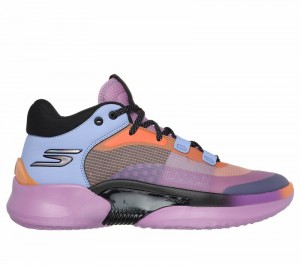 Tenis Training Skechers SKX RESAGRIP Hombre Morados Multicolor | 140283XPT