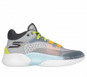 Tenis Training Skechers SKX RESAGRIP Hombre Grises Amarillos | 179526AWD