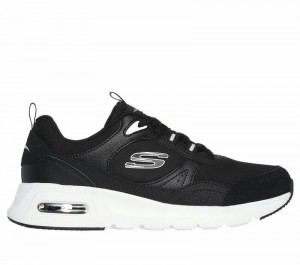 Tenis Training Skechers Skech-Air Court - Retro Avenue Mujer Negros Blancos | 648397KIL